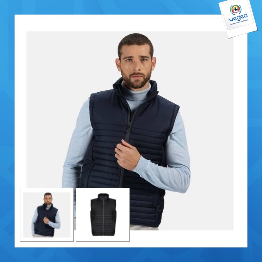 Bodywarmer matelassé en polyester recyclé Bodywarmer matelassé en polyester recyclé