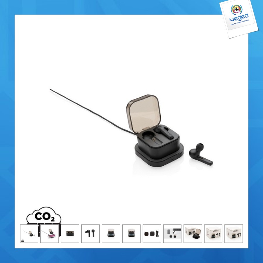 Ecouteurs bluetooth avec chargeur sans fil personnalisable (00027V0133515) à partir