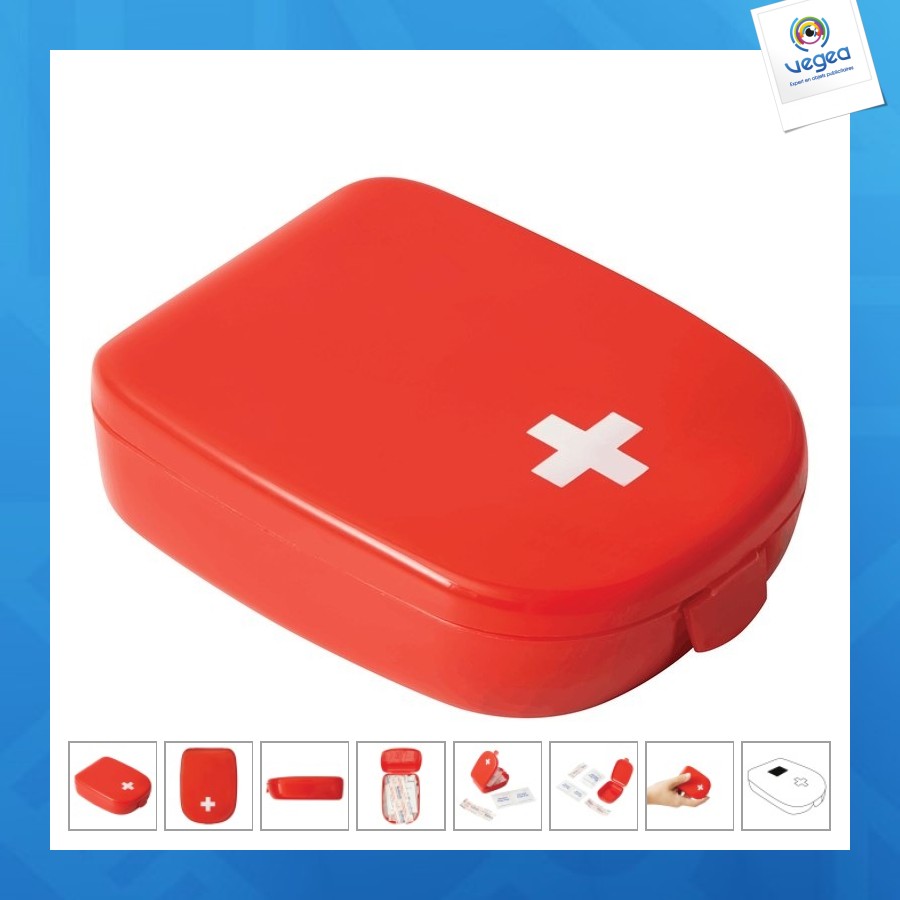 Kit de premiers secours personnalisable 6 pièces