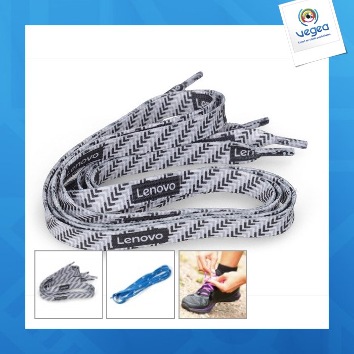 Lacet chaussure publicitaire - 100 cm Lacet chaussure publicitaire - 100 cm