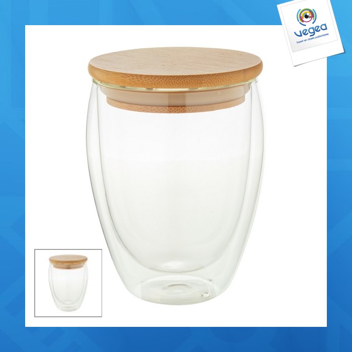 Mug double paroi en verre 420ml Mug double paroi en verre 420ml