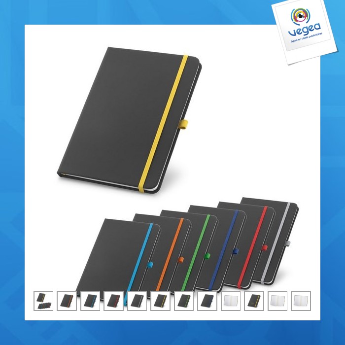 Notebook zweifarbig schwarz