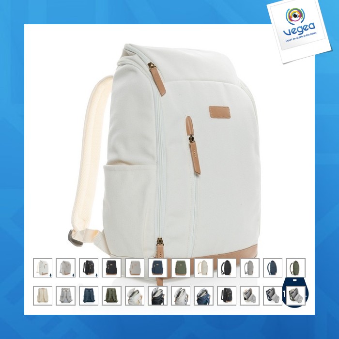 Sac à dos personnalisé ordinateur en toile recyclé