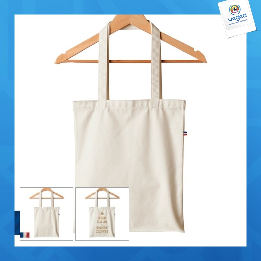 Sac coton personnalisable bio 165g fabriqué en france