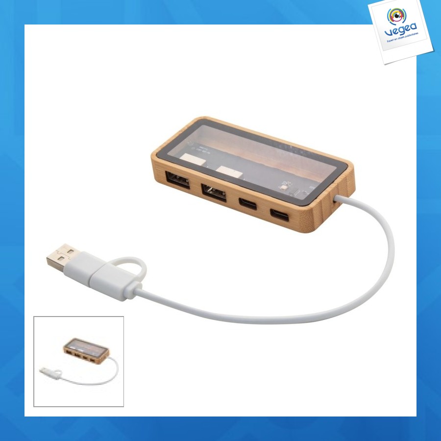 Seehub hub usb publicitaire transparent