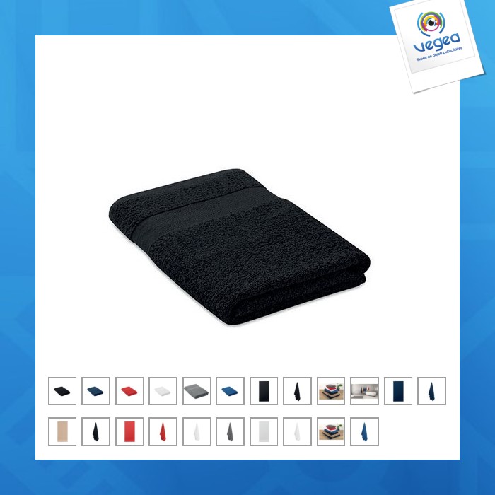 Serviette coton bio avec logo 140x70 Serviette coton bio avec logo 140x70