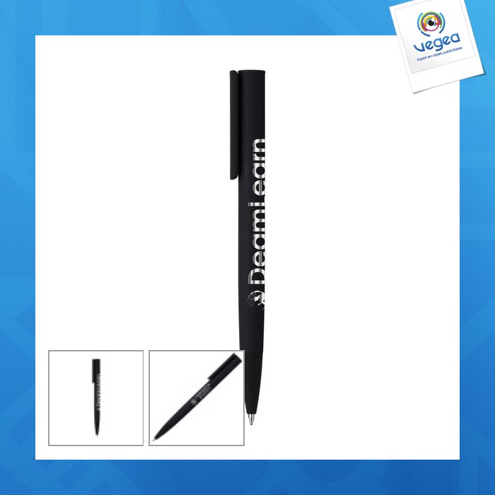 Stylo personnalisé jagger mat noir gravure laser xl Stylo personnalisé jagger mat noir gravure laser xl