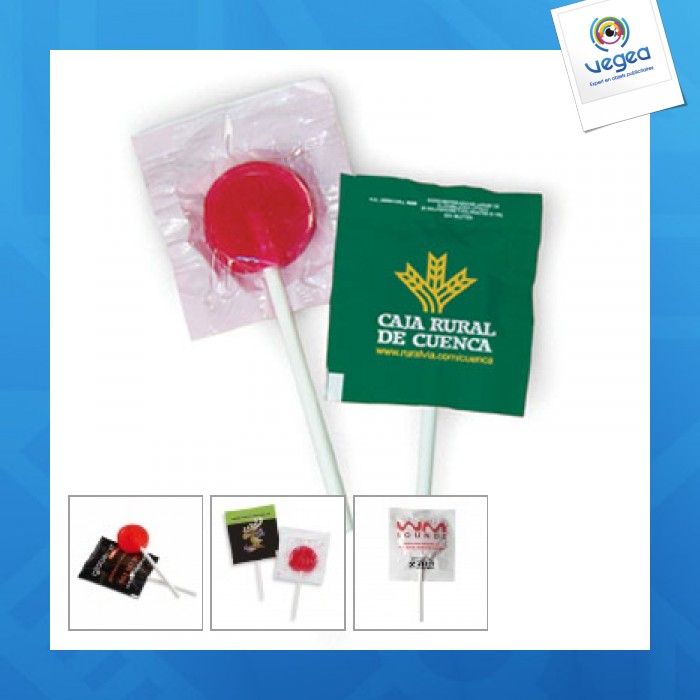 Sucette personnalisable plate lollipop 6g