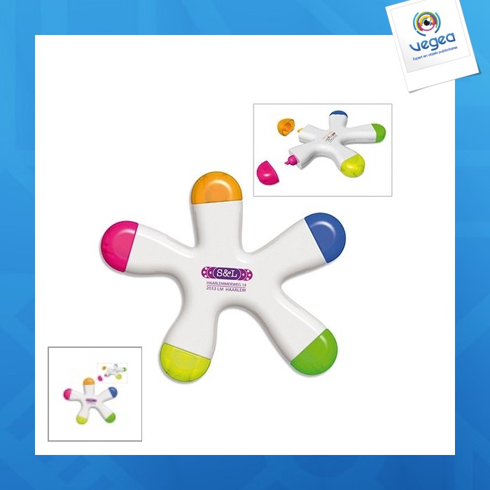 Surligneur personnalisable 5 couleurs Surligneur personnalisable 5 couleurs