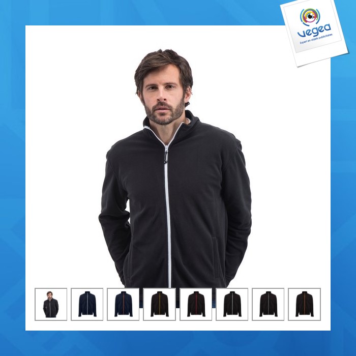 Veste polaire personnalisable homme zippée Veste polaire personnalisable homme zippée